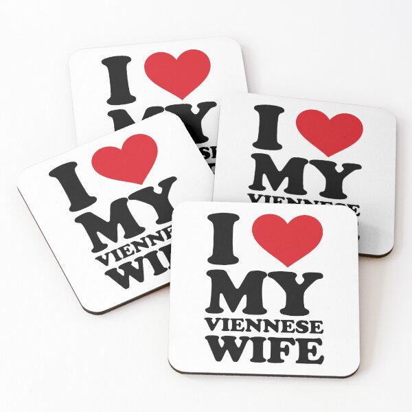 Item preview, I ❤️ My Viennese Wife – Cute Love Text Design designed and sold by EmeraldeaArt.