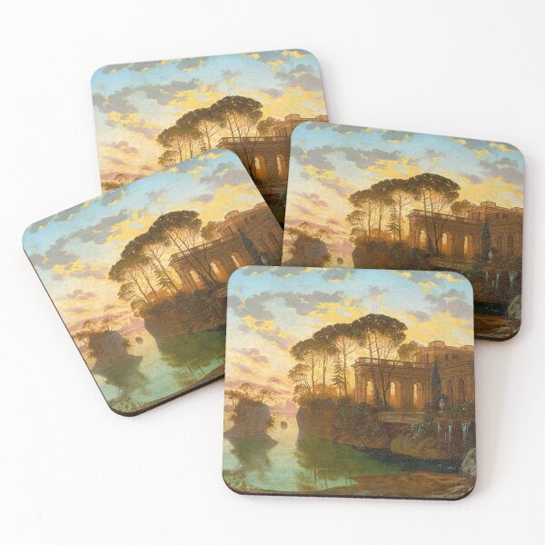 Item preview, Ferdinand Knab - Evening Landscape (1898) designed and sold by Vintage Designs +.