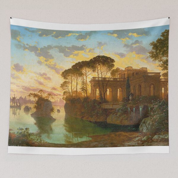 Item preview, Ferdinand Knab - Evening Landscape (1898) designed and sold by Vintage Designs +.