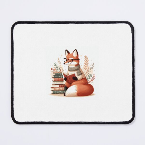 Item preview, Library Fox – Snuggled Up With Books Tee designed and sold by Confuzz1ed.