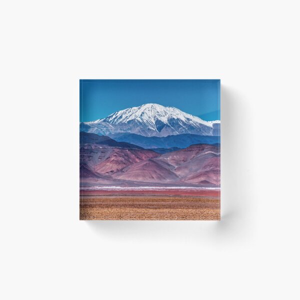 Photo du nevado de Cachi Bloc acrylique