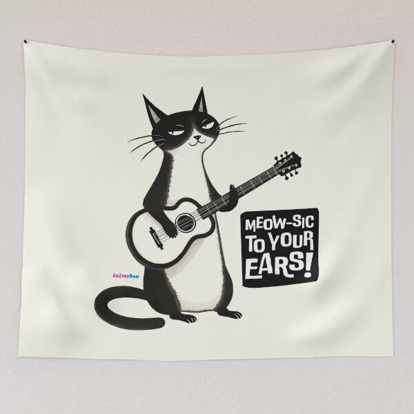 Item preview, Meowsic to your ears! designed and sold by ANIVERDOO.
