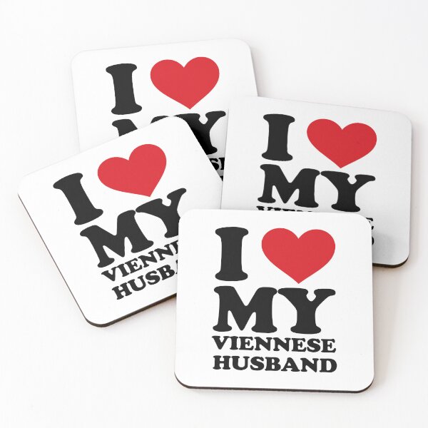 Item preview, I ❤️ My Viennese Husband – Cute Romantic Text Design designed and sold by EmeraldeaArt.