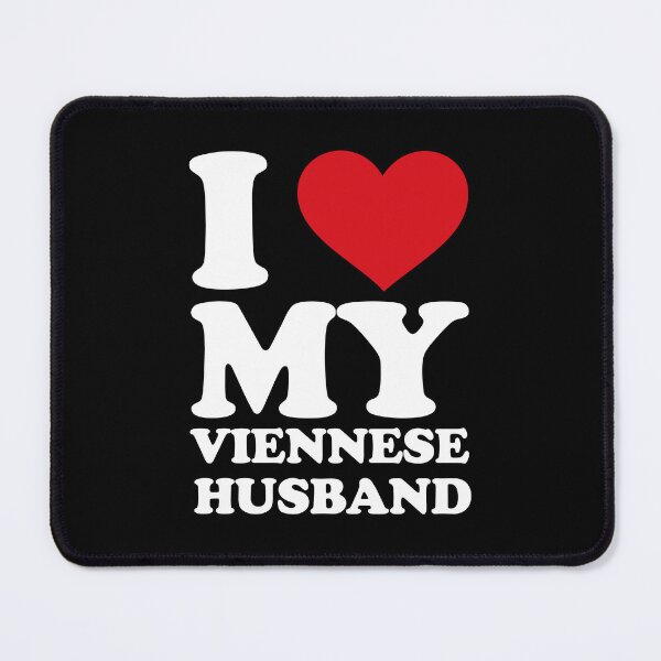 Item preview, I ❤️ My Viennese Husband – Cute Romantic white Text Design designed and sold by EmeraldeaArt.