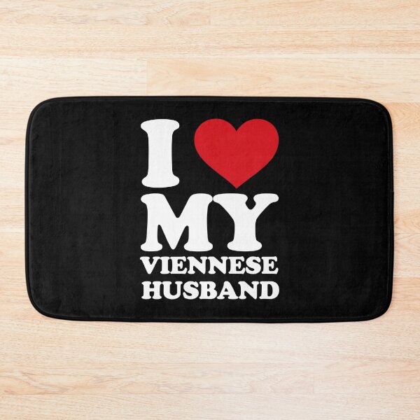 Item preview, I ❤️ My Viennese Husband – Cute Romantic white Text Design designed and sold by EmeraldeaArt.