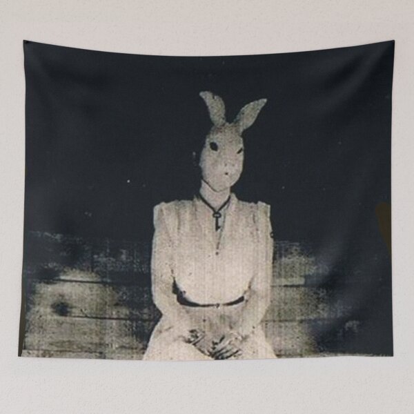 Item preview, The horrifying vintage easter bunny designed and sold by Vintage Designs +.