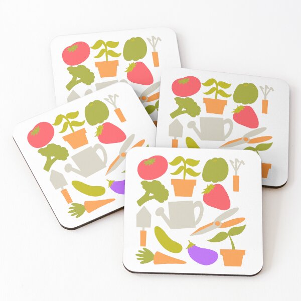 Item preview, Fun Gardening Tools And Plants White Background  designed and sold by missmann.