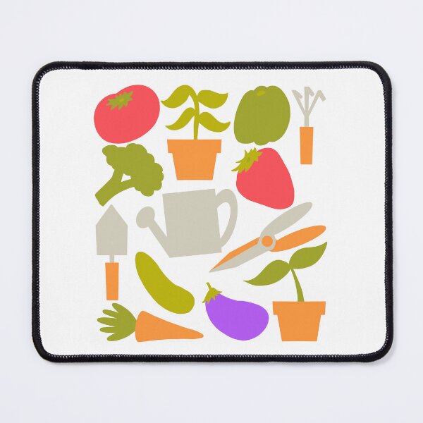 Item preview, Fun Gardening Tools And Plants White Background designed and sold by missmann.