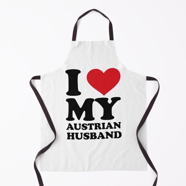 Item preview, I ❤️ My Austrian Husband – Cute Love Text Design designed and sold by EmeraldeaArt.