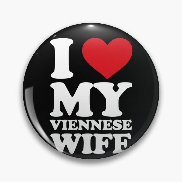 Item preview, I ❤️ My Viennese Wife – Cute Love white Text Design designed and sold by EmeraldeaArt.