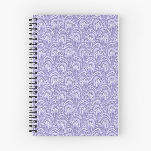 Item preview, Marbling Peacock Ebru Monochrome Indigo Aura Lilac designed and sold by miavaldez.