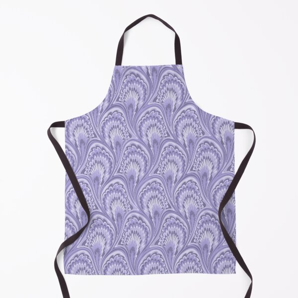 Item preview, Marbling Peacock Ebru Monochrome Indigo Aura Lilac designed and sold by miavaldez.