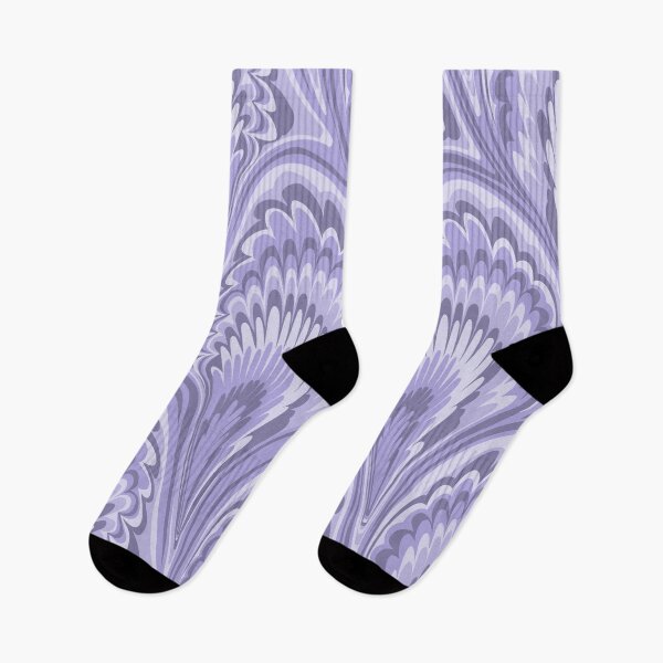 Item preview, Marbling Peacock Ebru Monochrome Indigo Aura Lilac designed and sold by miavaldez.