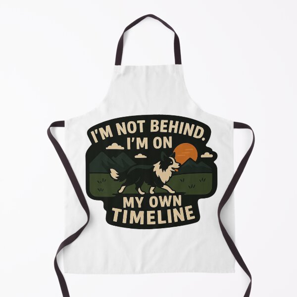 Item preview, Border Collie Inspirational Quote – "I'm on My Own Timeline" designed and sold by Krystian Zielinski.