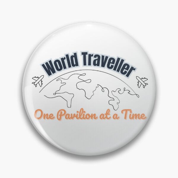 Item preview, World traveler - one pavilion at a time. Retro travel inspired design designed and sold by aislinglaoise.