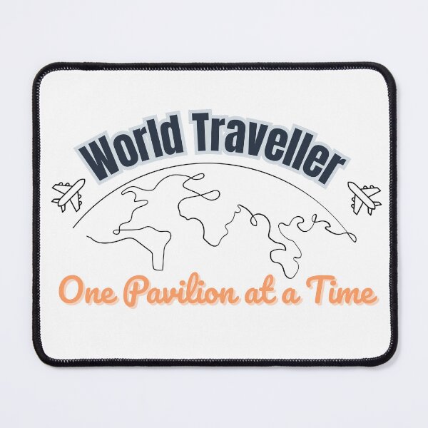 Item preview, World traveler - one pavilion at a time. Retro travel inspired design designed and sold by aislinglaoise.