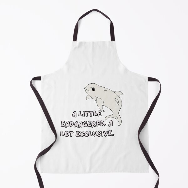 Item preview, A Little Endangered. A Lot Exclusive - Cute Vaquita Conservation Quote designed and sold by The Sticker Cove.
