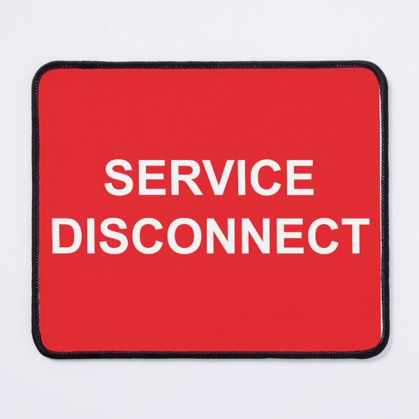 Item preview, Service Disconnect Label designed and sold by Mr. Electrician.