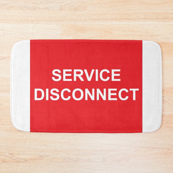 Item preview, Service Disconnect Label designed and sold by Mr. Electrician.
