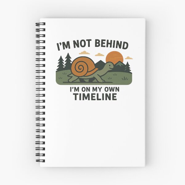 Item preview, Inspirational Snail Quote – "I'm on My Own Timeline" designed and sold by Krystian Zielinski.