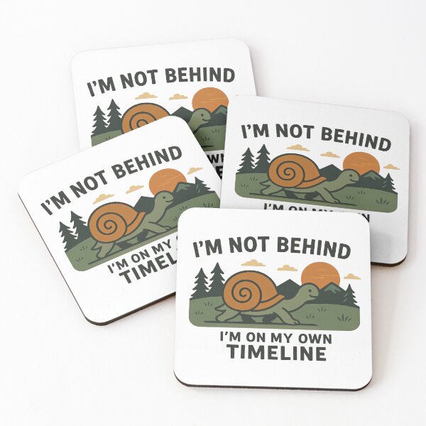 Item preview, Inspirational Snail Quote – "I'm on My Own Timeline" designed and sold by Krystian Zielinski.