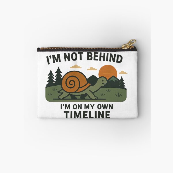 Item preview, Inspirational Snail Quote – "I'm on My Own Timeline" designed and sold by Krystian Zielinski.