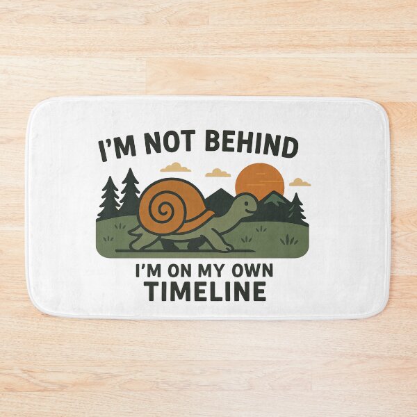 Item preview, Inspirational Snail Quote – "I'm on My Own Timeline" designed and sold by Krystian Zielinski.