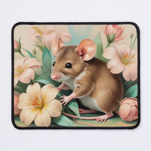 Item preview, Mouse and Flowers designed and sold by CraftyWords.