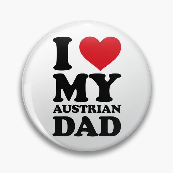 Item preview, I ❤️ My Austrian Dad – Sweet Family Love Design designed and sold by EmeraldeaArt.