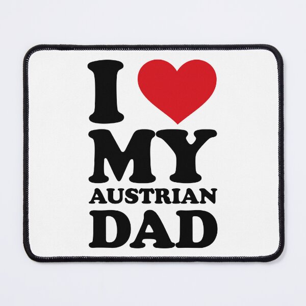 Item preview, I ❤️ My Austrian Dad – Sweet Family Love Design designed and sold by EmeraldeaArt.