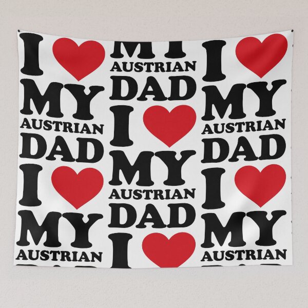 Item preview, Amo a mi papá austriaco – Sweet Family Love Design designed and sold by EmeraldeaArt.