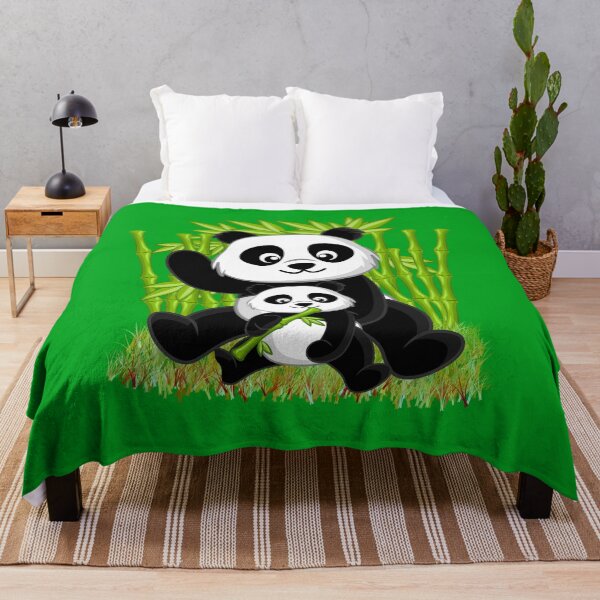Item preview, Mama Panda and Baby Cute Bamboo Bear Art designed and sold by SandyMDesigns.