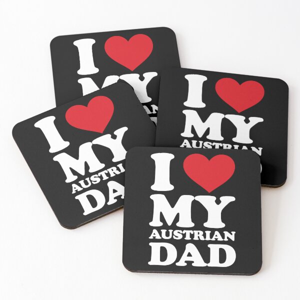 Item preview, Amo a mi papá austriaco – Diseño blanco dulce y familiar designed and sold by EmeraldeaArt.