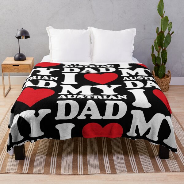 Item preview, I ❤️ My Austrian Dad – Sweet Family Love white Design designed and sold by EmeraldeaArt.