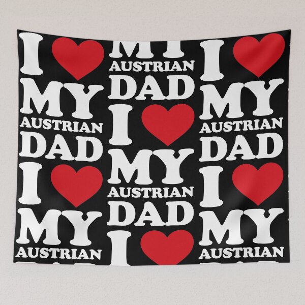 Item preview, Amo a mi papá austriaco – Diseño blanco dulce y familiar designed and sold by EmeraldeaArt.