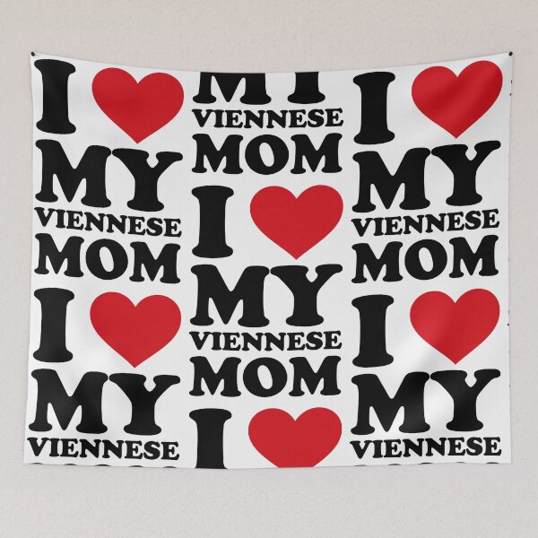 Item preview, I ❤️ My Viennese Mom – Sweet Family Love Design designed and sold by EmeraldeaArt.