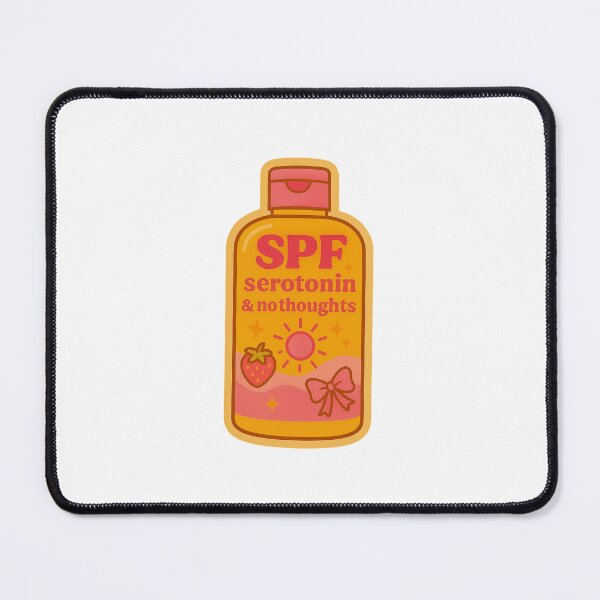 Item preview, SPF, serotonin, and no thoughts designed and sold by lanakilajean.