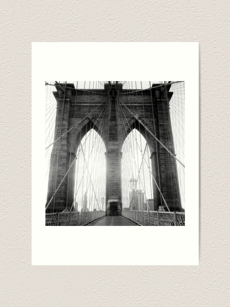 Thumbnail 2 of 3, Art Print, Brooklyn Bridge designed and sold by jdempsey.