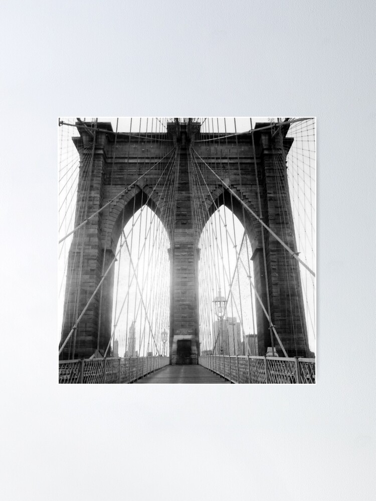 Thumbnail 2 of 3, Poster, Brooklyn Bridge designed and sold by jdempsey.