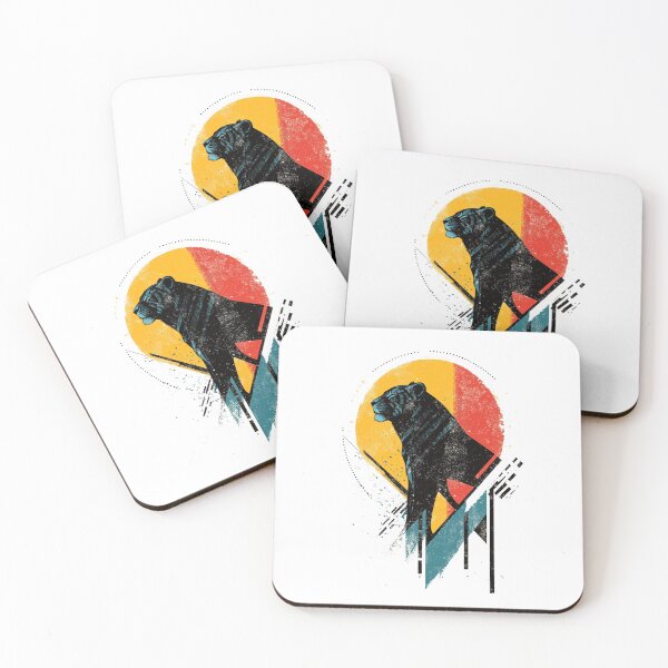 Item preview, Retro Tiger Poster - Bold Grunge Wildlife Art Print designed and sold by Blurbean.