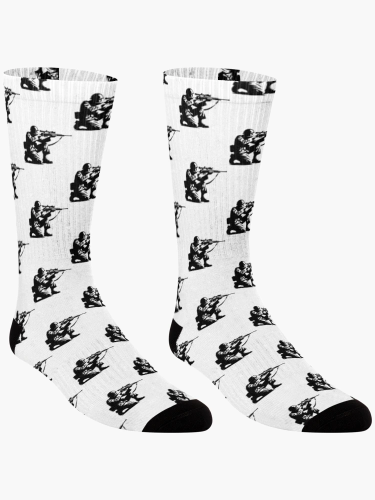 Thumbnail 3 of 5, Socks, Sniper designed and sold by Raloel Art.