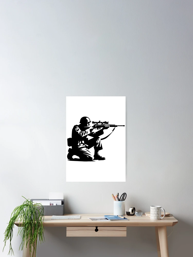 Thumbnail 2 of 3, Poster, Sniper designed and sold by Raloel Art.