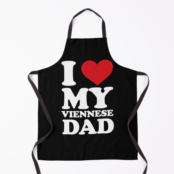 Item preview, I ❤️ My Viennese Dad – Sweet Family Love white Design designed and sold by EmeraldeaArt.