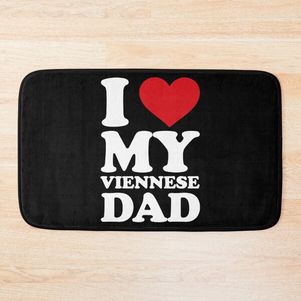 Item preview, I ❤️ My Viennese Dad – Sweet Family Love white Design designed and sold by EmeraldeaArt.