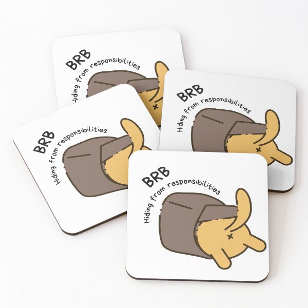 Item preview, BRB, Hiding from responsibilities | Hiding | Dog Lover | Cat Lover | Funny designed and sold by PrintEveryday.