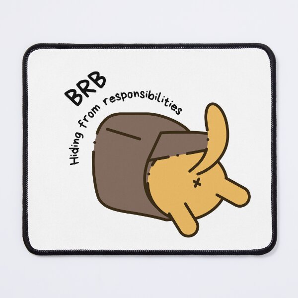 Item preview, BRB, Hiding from responsibilities | Hiding | Dog Lover | Cat Lover | Funny designed and sold by PrintEveryday.