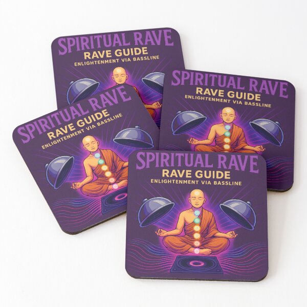 Item preview, Spiritual Rave – Enlightenment via Bassline Monk Design designed and sold by VoidBloom Studio.