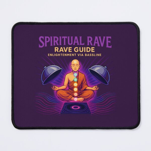 Item preview, Spiritual Rave – Enlightenment via Bassline Monk Design designed and sold by VoidBloom Studio.