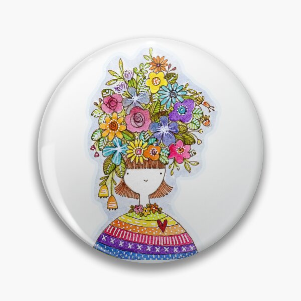 Item preview, Wildflower Girl designed and sold by Creator of Cuteness - Art by Lindsay Ostrom.