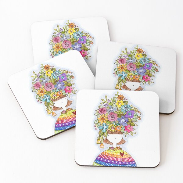 Item preview, Wildflower Girl designed and sold by Creator of Cuteness - Art by Lindsay Ostrom.